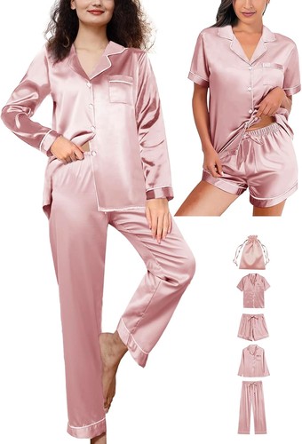 Womens silk pajamas set - womens,