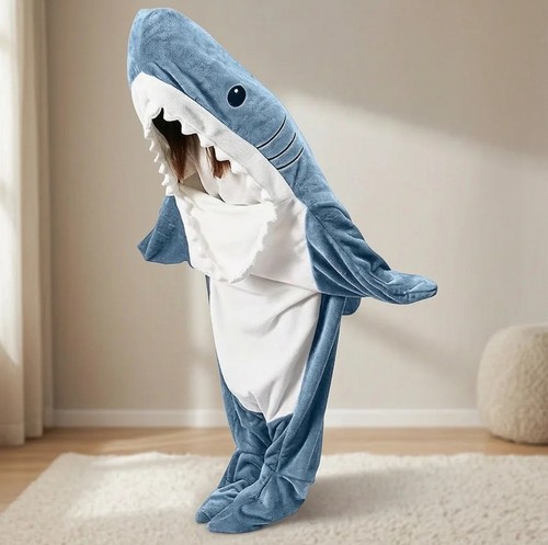 Shark blanket adult cartoon - blanket,