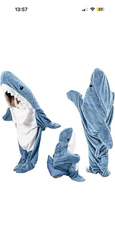Shark blanket adult cartoon - shark,