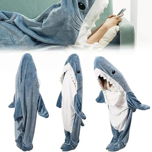 Shark blanket adult cartoon - blanket,